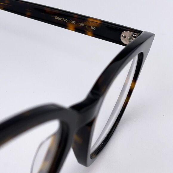 SALE! NEW GUCCI LOGO GG0572O 007 Havana Square Unisex Eyeglasses main image 4